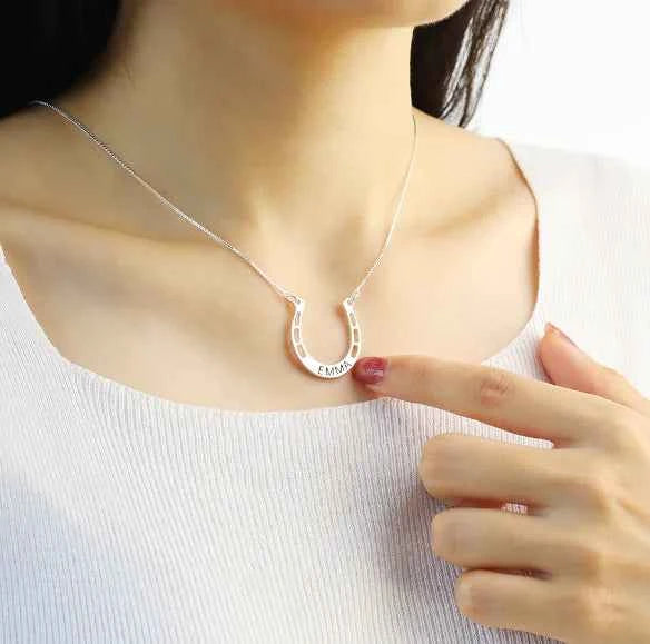 Sterling Silver Personalized Engraved Necklace