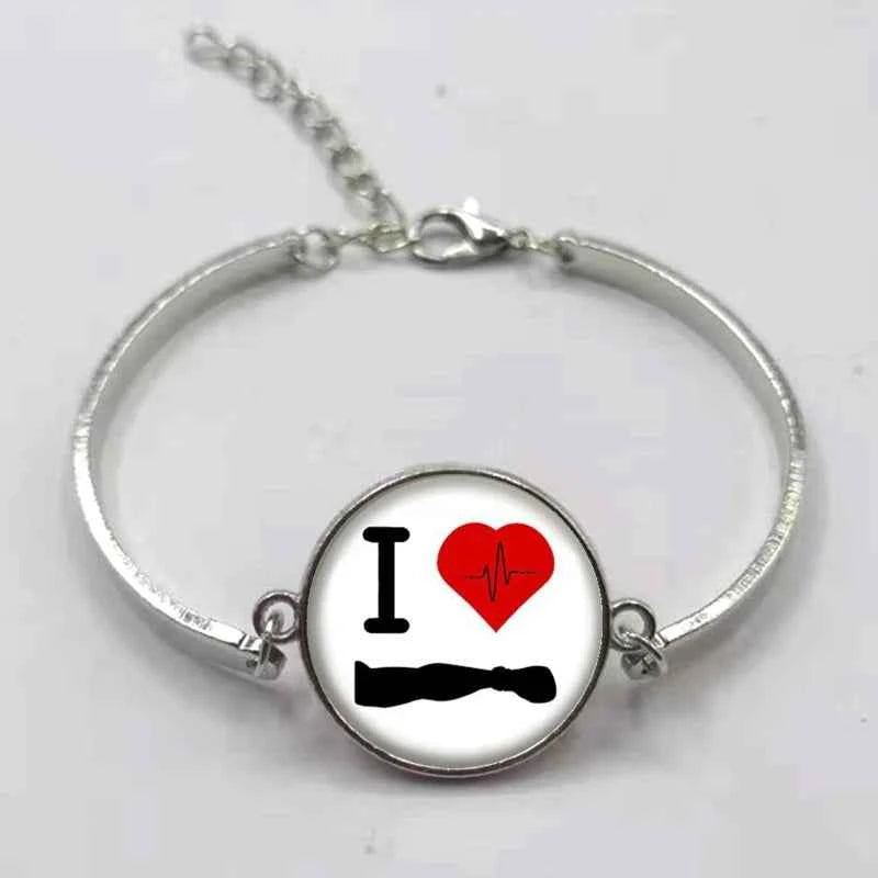 New fashion boxing handmade bracelet jewelry glass convex