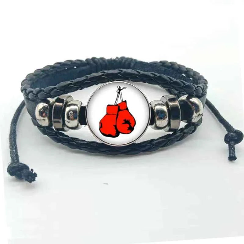 New fashion boxing handmade bracelet jewelry glass convex