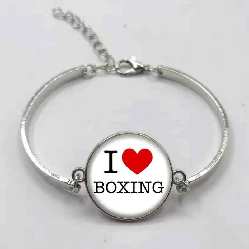 New fashion boxing handmade bracelet jewelry glass convex