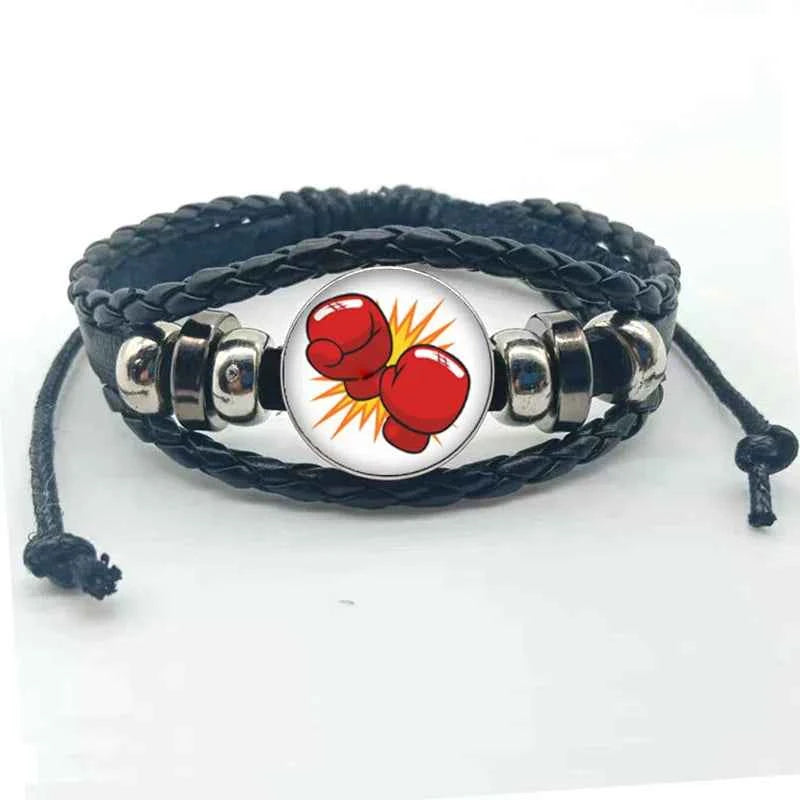 New fashion boxing handmade bracelet jewelry glass convex