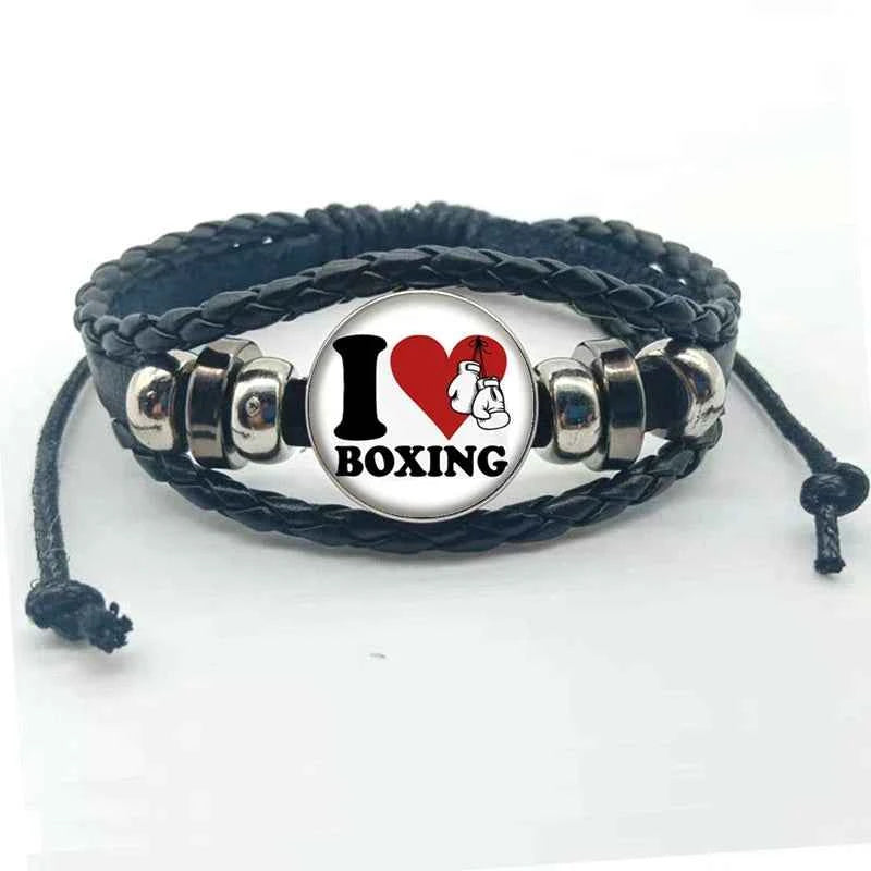 New fashion boxing handmade bracelet jewelry glass convex