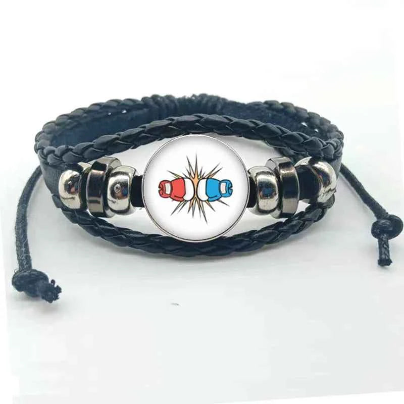 New fashion boxing handmade bracelet jewelry glass convex