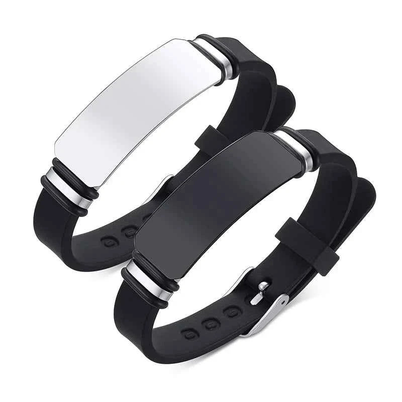Mens Bracelets Customized Lettering LOGO To My Husband Son Gifts