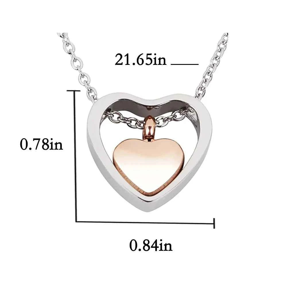 Brand New Gold Silver Hollow Heart Design