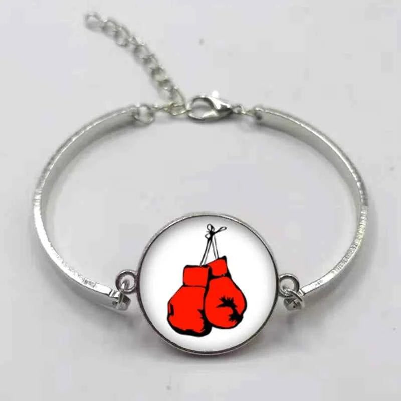 New fashion boxing handmade bracelet jewelry glass convex