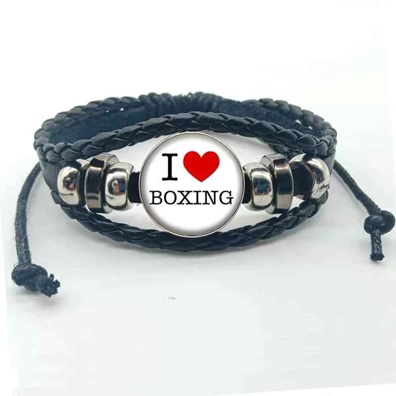 New fashion boxing handmade bracelet jewelry glass convex