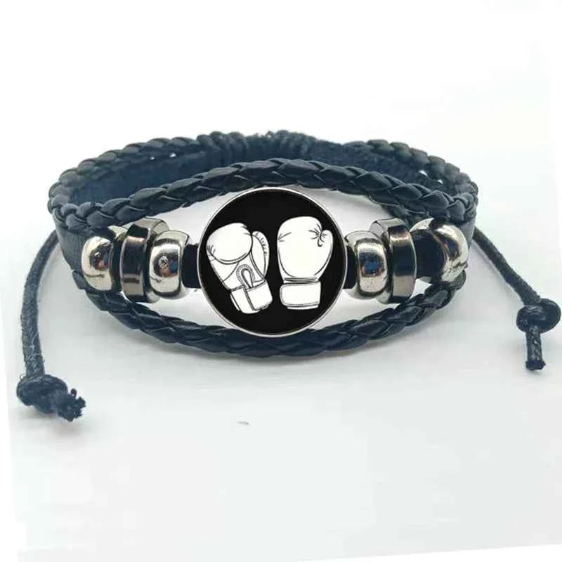 New fashion boxing handmade bracelet jewelry glass convex