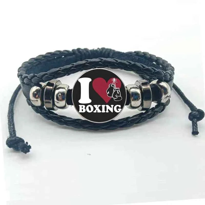 New fashion boxing handmade bracelet jewelry glass convex