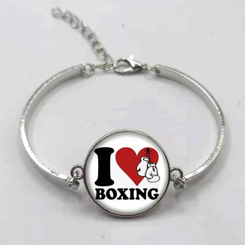 New fashion boxing handmade bracelet jewelry glass convex