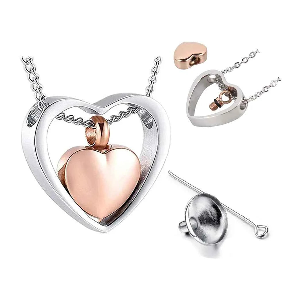 Brand New Gold Silver Hollow Heart Design