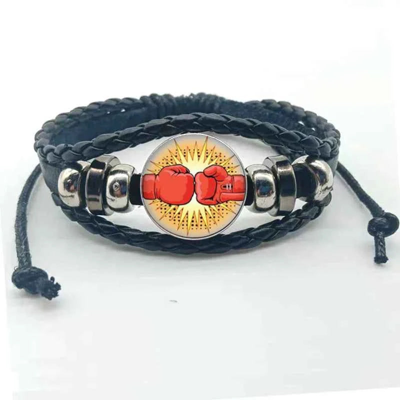 New fashion boxing handmade bracelet jewelry glass convex