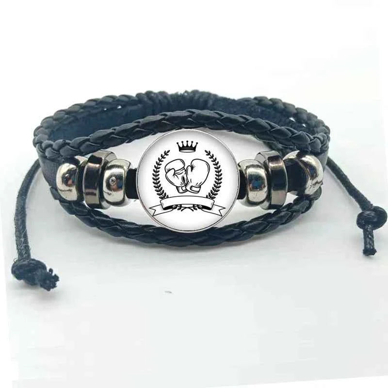 New fashion boxing handmade bracelet jewelry glass convex