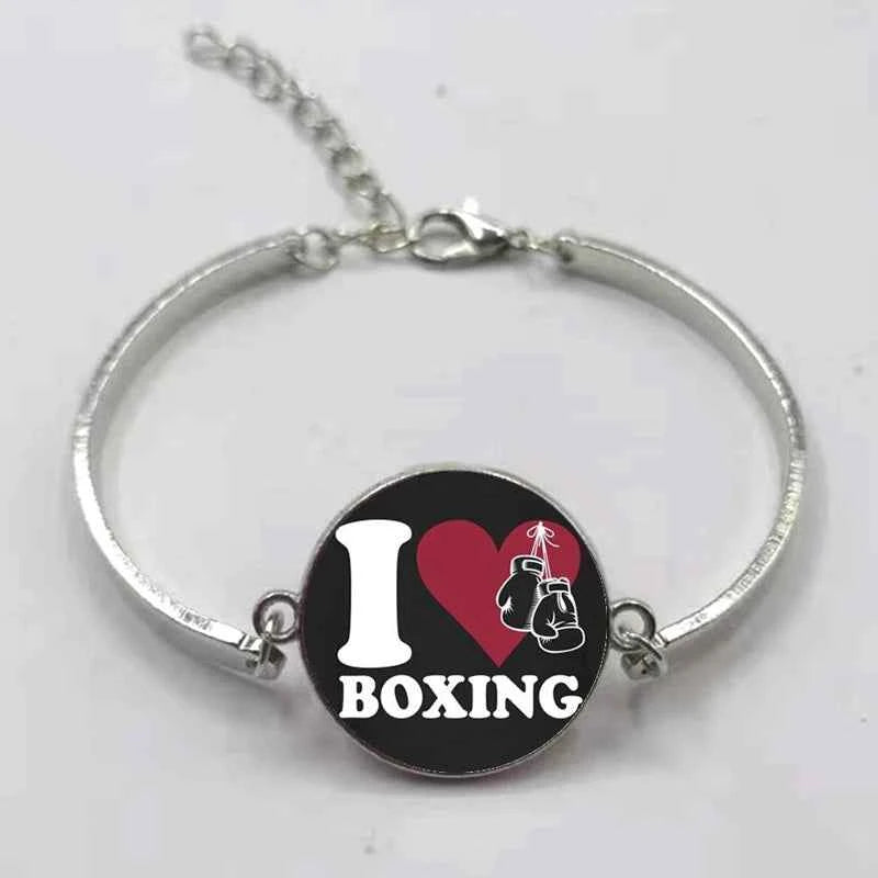 New fashion boxing handmade bracelet jewelry glass convex