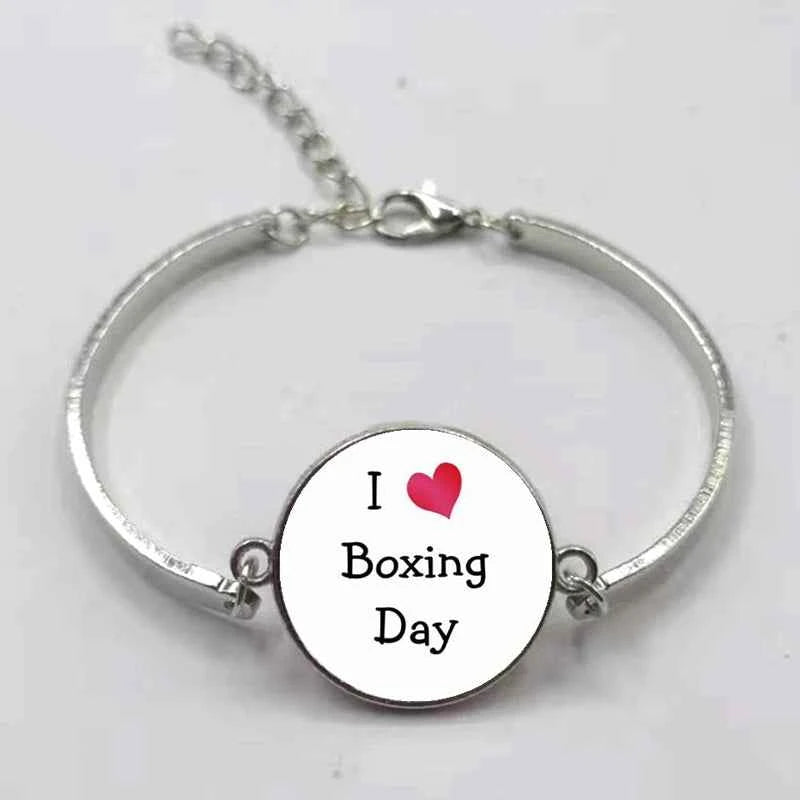 New fashion boxing handmade bracelet jewelry glass convex