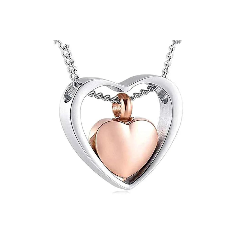 Brand New Gold Silver Hollow Heart Design