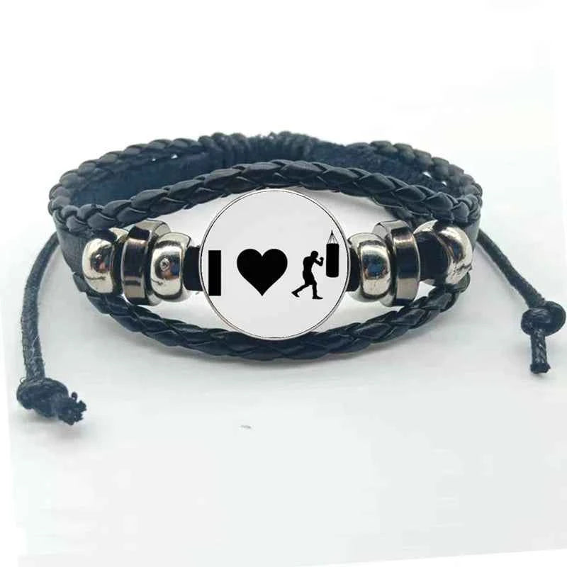 New fashion boxing handmade bracelet jewelry glass convex