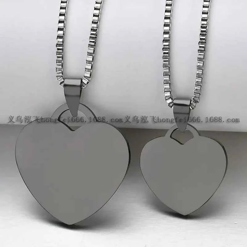 Custom Laser Engraved Heart Pendant Necklace (DIY)