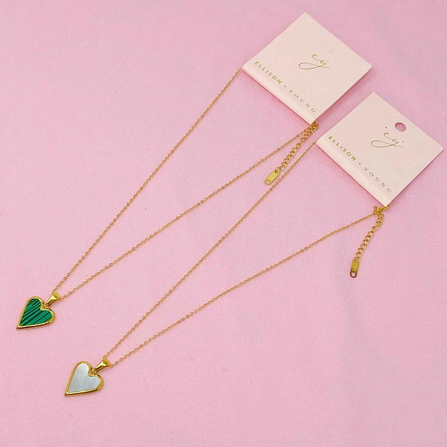 Heart Of Gold Necklace 18K Plated Stainless Steel