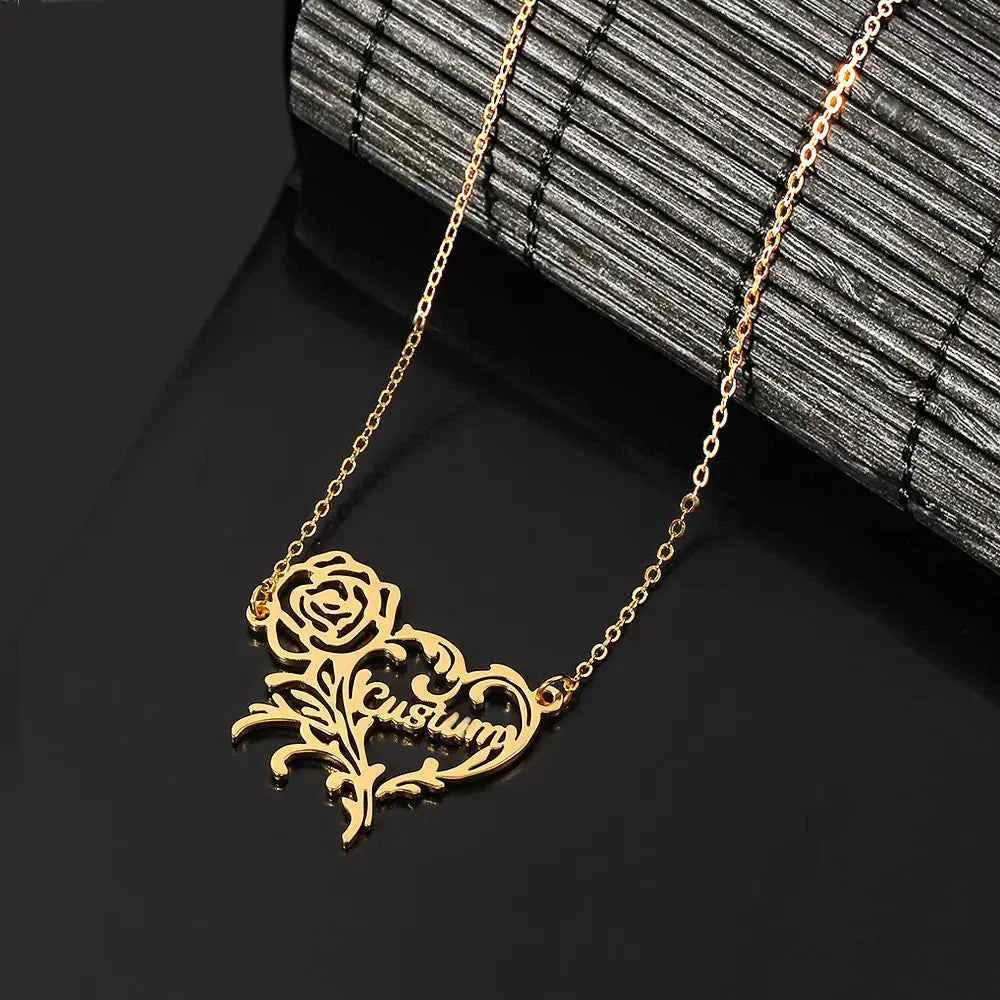 Personalized Stainless Steel Heart Necklace Gift