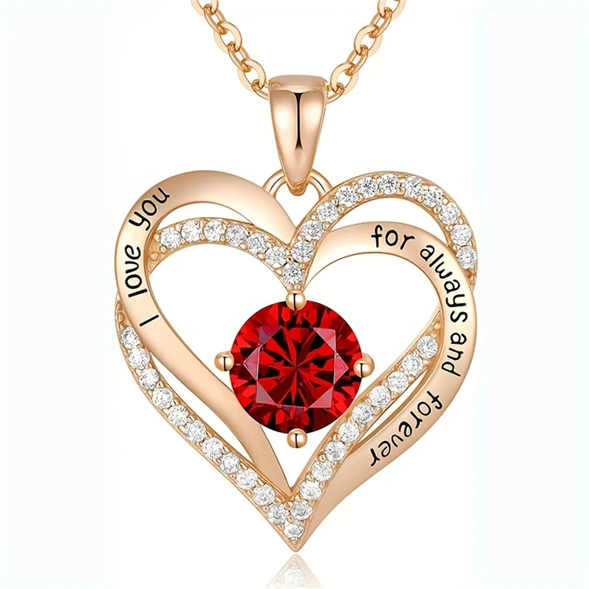 Heart of Our Family - Personalized Necklace With Luxury Forever Rose Box