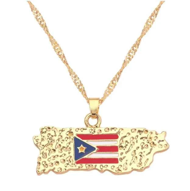 Necklace of geographical maps of the world