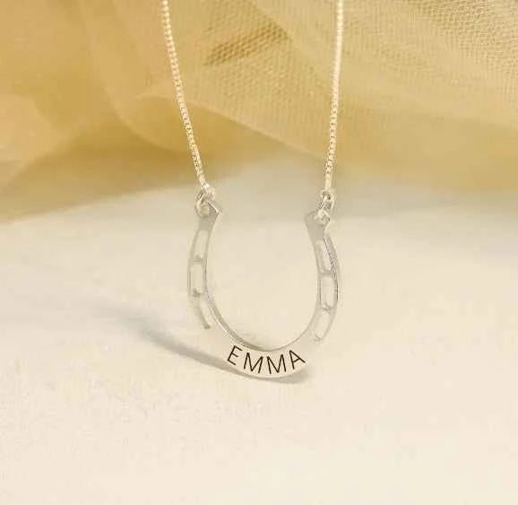 Sterling Silver Personalized Engraved Necklace