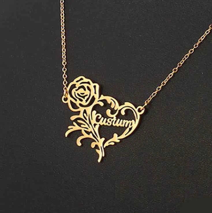 Personalized Stainless Steel Heart Necklace Gift