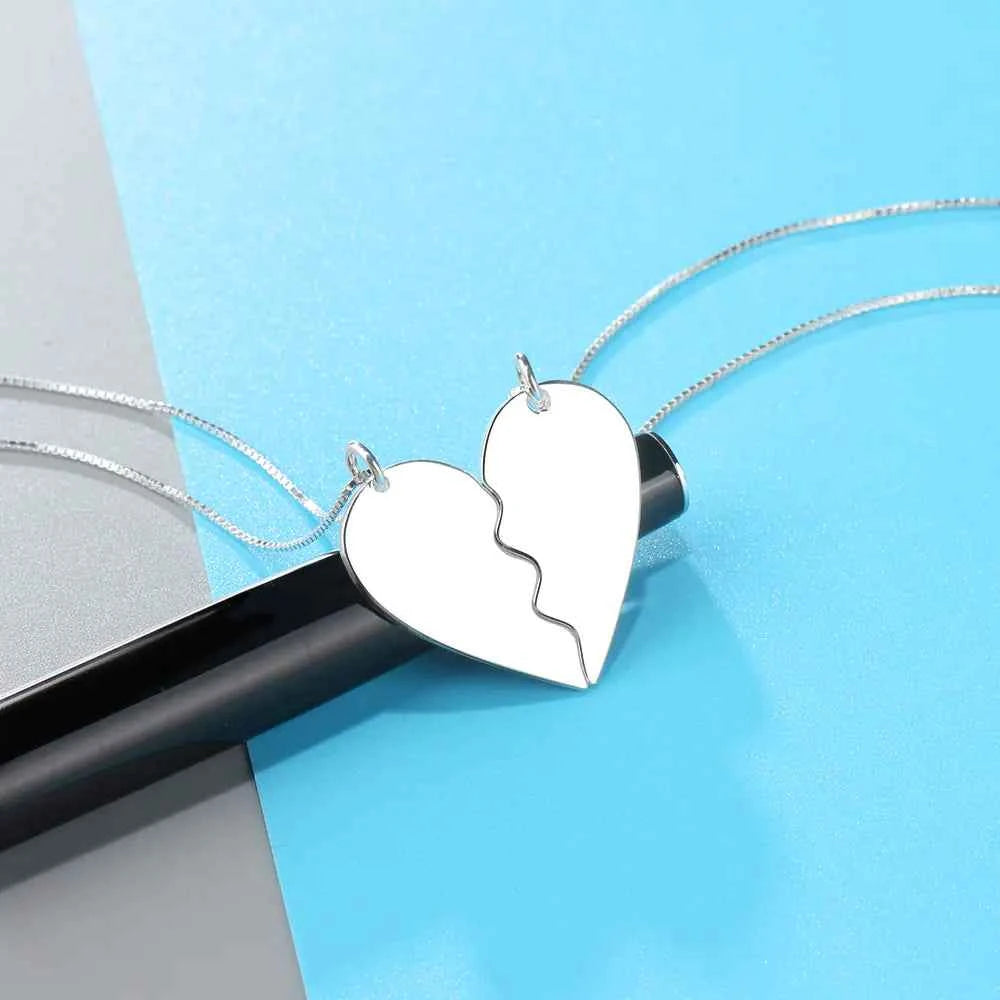 Personalized Silver Heart Necklace Jewelry (Hot Item)