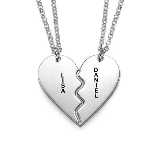 Personalized Silver Heart Necklace Jewelry (Hot Item)