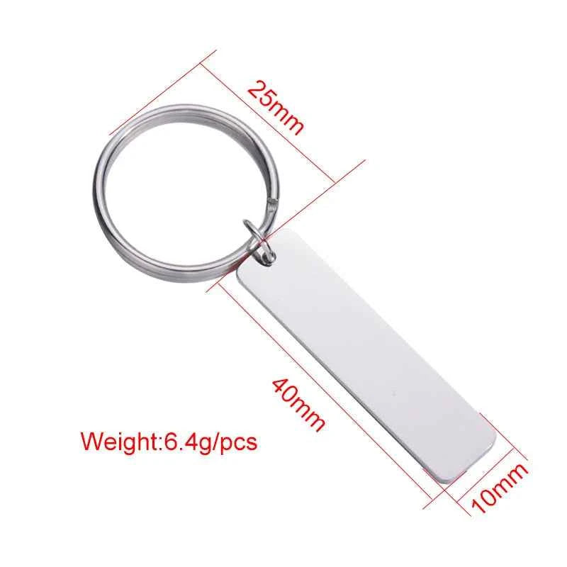 Personalized Keychain Gift Engrave Name and Date My Love My Life