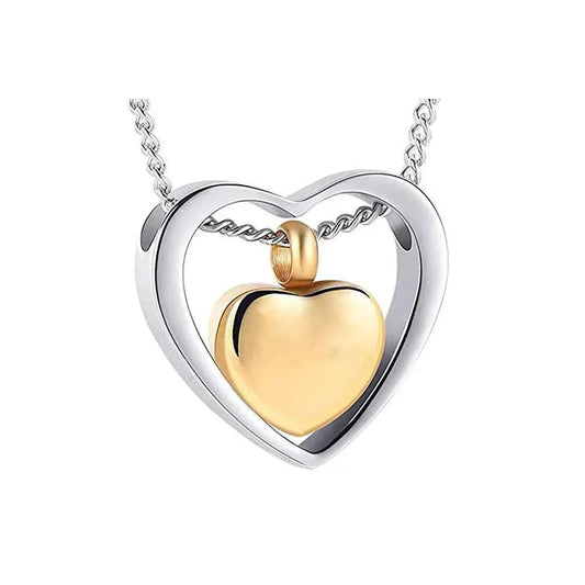 Brand New Gold Silver Hollow Heart Design