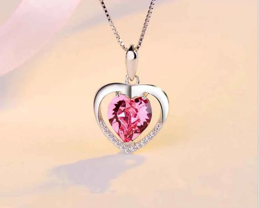 Necklace with Heart Crystal Pendant - My Eternal Heart